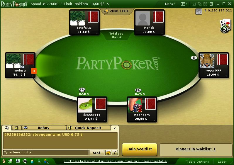 download the last version for windows NJ Party Poker