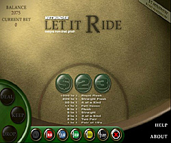 Let it ride- Kazino poker